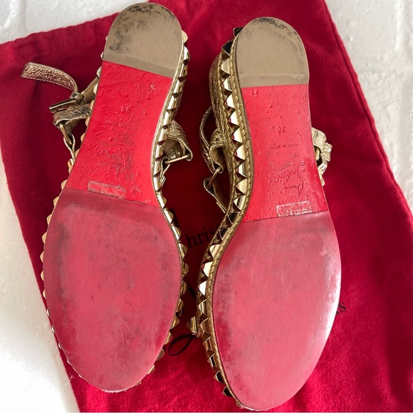 Christian Louboutin CATACLOU 60 SPECCHIO VINTAGE G068
VERS PLATINE/LIGHT GOLD - Picture 8 of 9